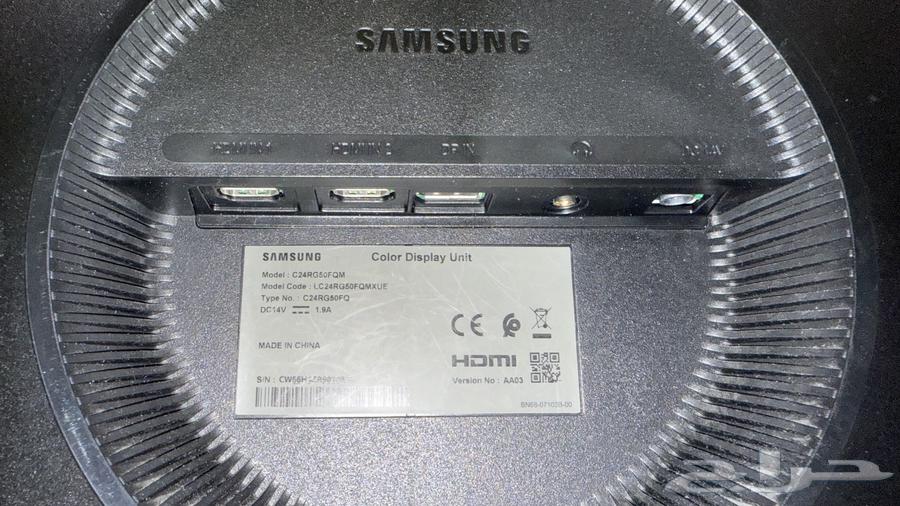 للبيع شاشة سامسونق منحنيه 24 انش استعمال خفيف64484307690241113