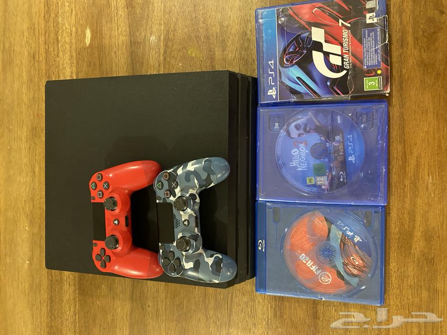 بلاي ستيشن 4 برو و يدين ثلاثه اشرطه64490096226947110