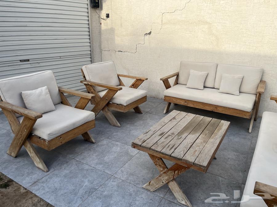 للبيع جلسة خشبية خارجية64491401366913111