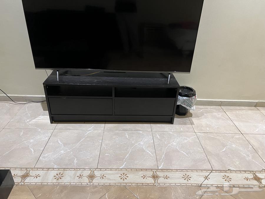 Black sofa with crystal edges, Akiya table and TV table64489806962819111