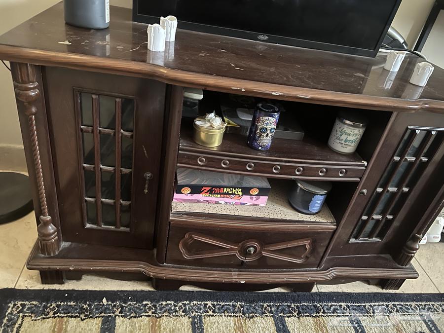 مكتبة تلفزيون خشبية64494799440001112