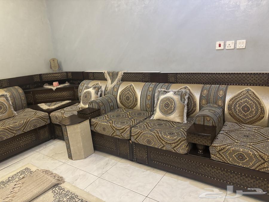 كنب مغربي كامل مع الستاير يكفي18 شخص64490138011138111