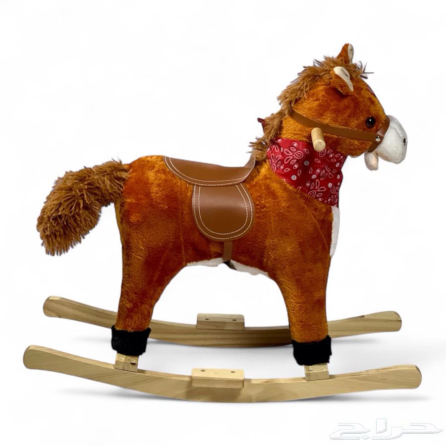 حصان هزاز للأطفال - حصان ركوب للأطفال تصميم خشبي مميز64494496292098111