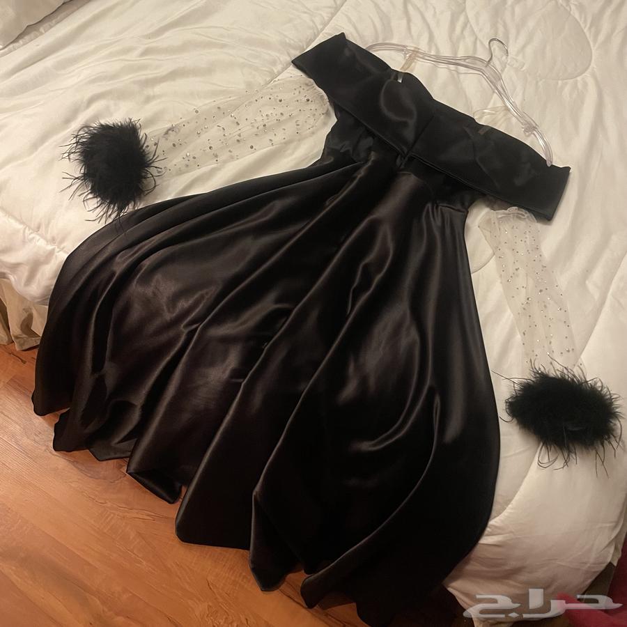 فستان سهرة اسود فخم جديد64493083752321113