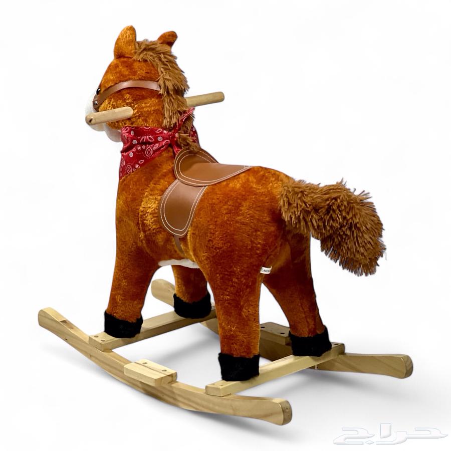 حصان هزاز للأطفال - حصان ركوب للأطفال تصميم خشبي مميز64494496292098112