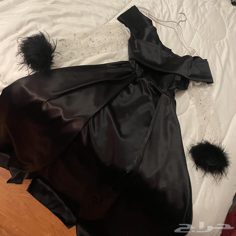 فستان سهرة اسود فخم جديد64493083752321110
