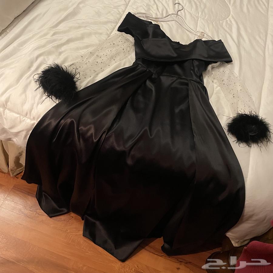فستان سهرة اسود فخم جديد64493083752321111