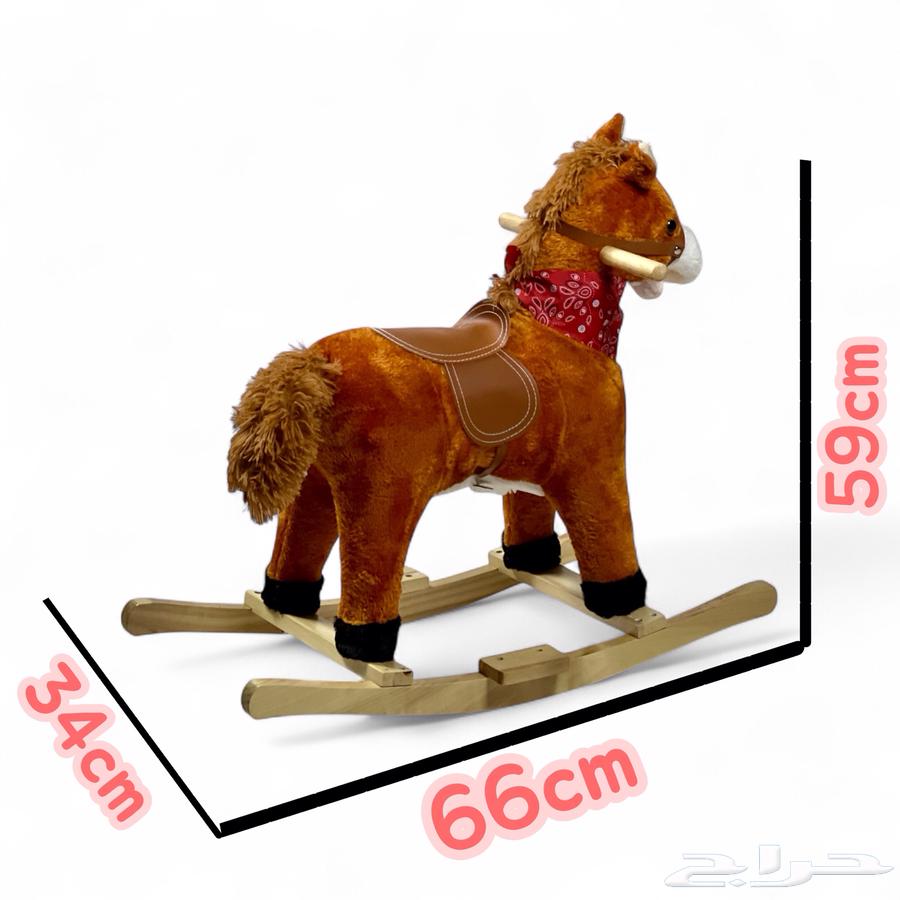حصان هزاز للأطفال - حصان ركوب للأطفال تصميم خشبي مميز64494496292098114