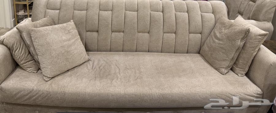 كنب 7 اشخاص لون بيج للبيع64487152611202111