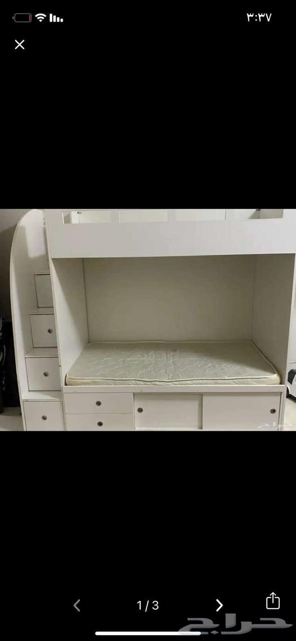 سرير إطفال دورين لا يوجد فيه اي كسر سبب البيع الانتقال.64494016746627112