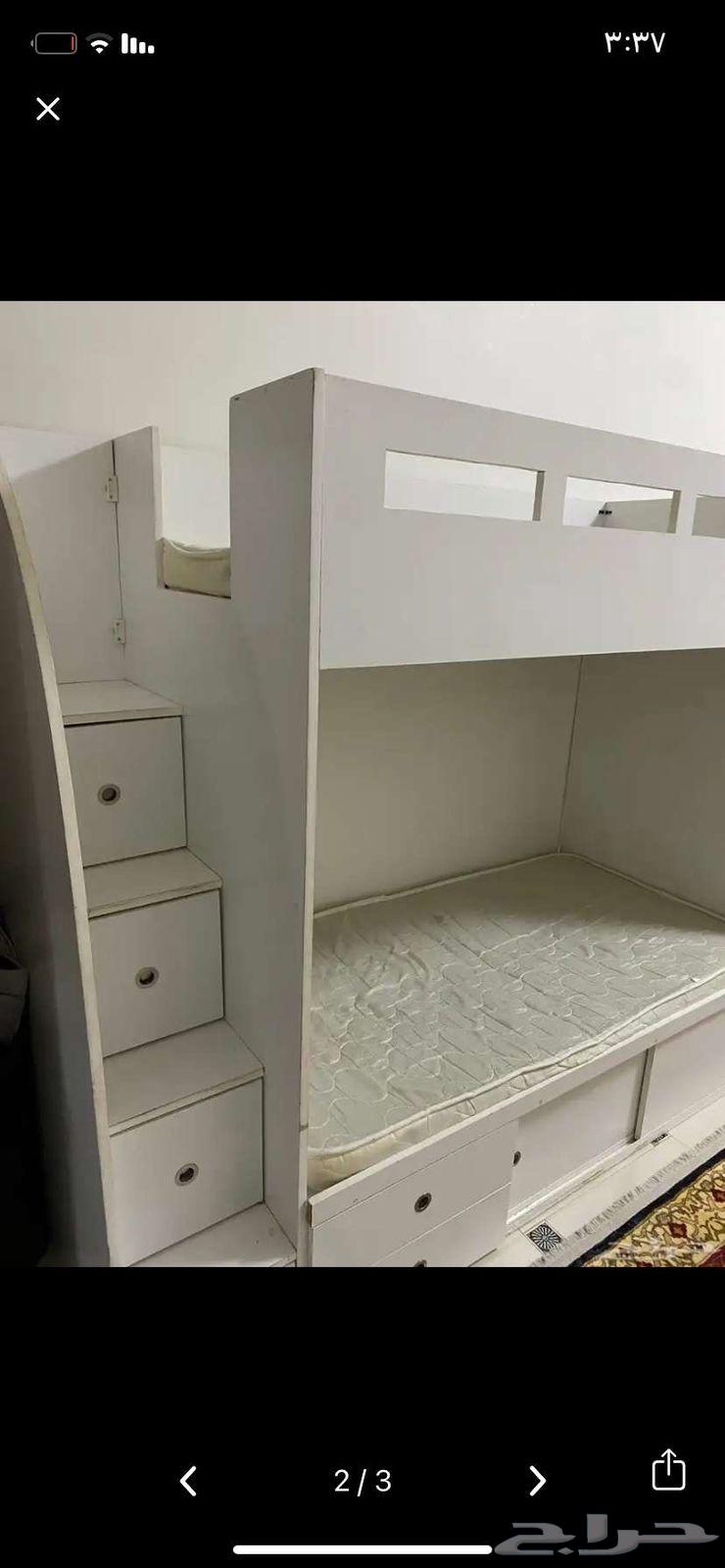 سرير إطفال دورين لا يوجد فيه اي كسر سبب البيع الانتقال.64494016746627111