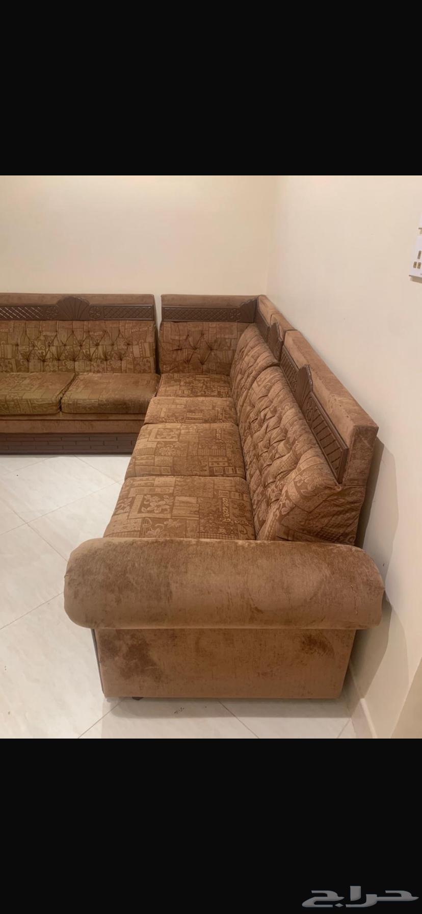 للبيع المستعجل كنب حرف إل مستعمل نظيف64494883517698112