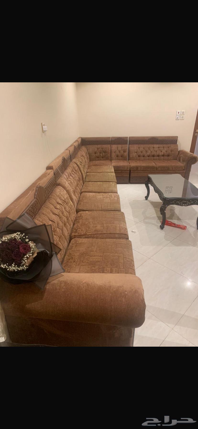 للبيع المستعجل كنب حرف إل مستعمل نظيف64494883517698110