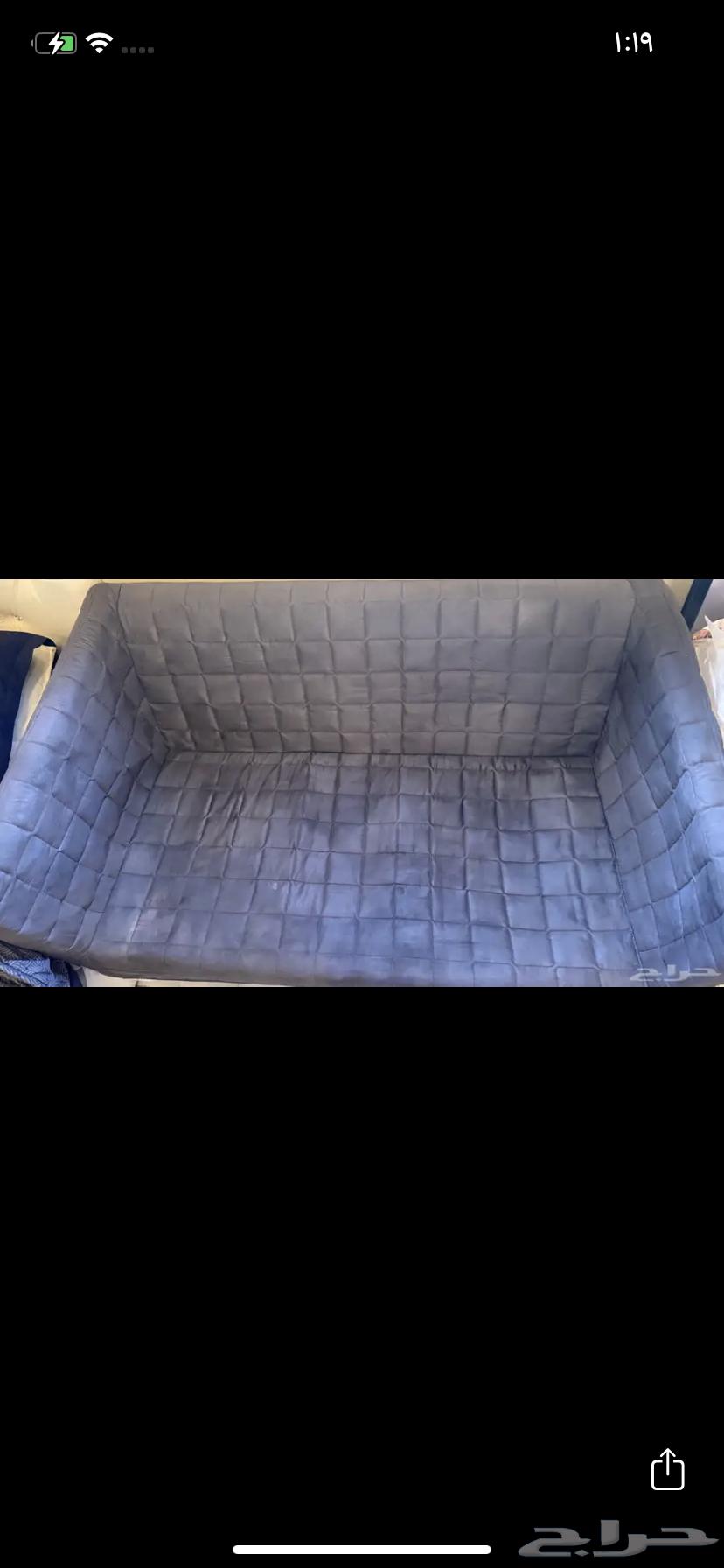 كنبة ايكيا لونها رمادي غامق64494771520386110