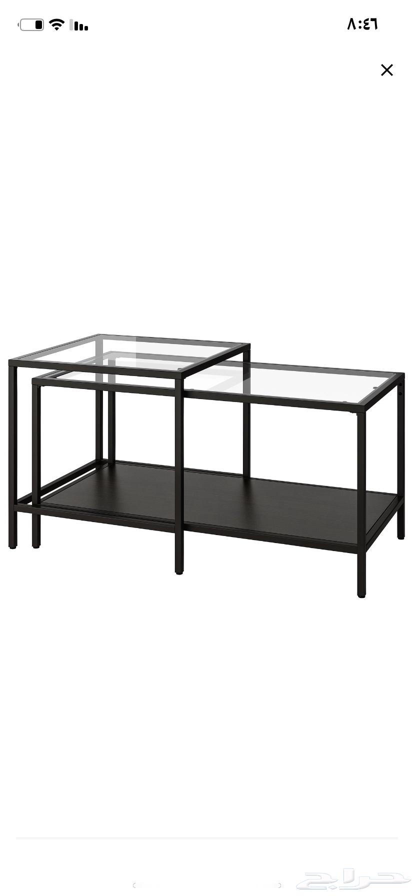 كنب بني طاوله اسود. طاوله بني64488215307521110