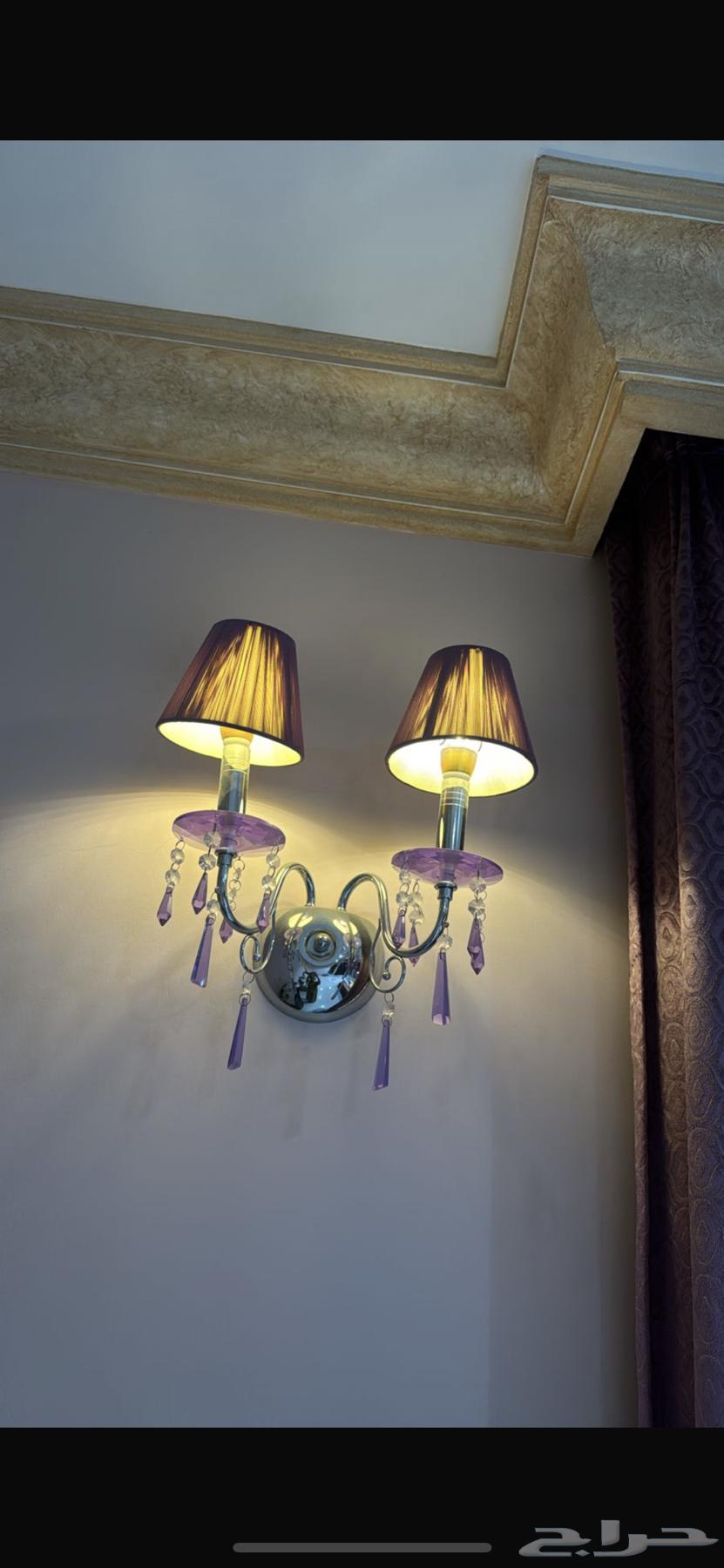 Chandelier with wall lighting set64491333819521111
