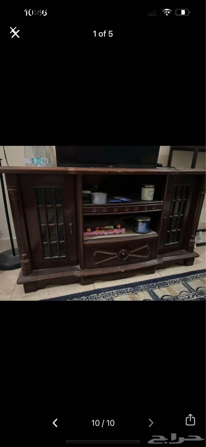 مكتبة تلفزيون خشبية64494799440001110