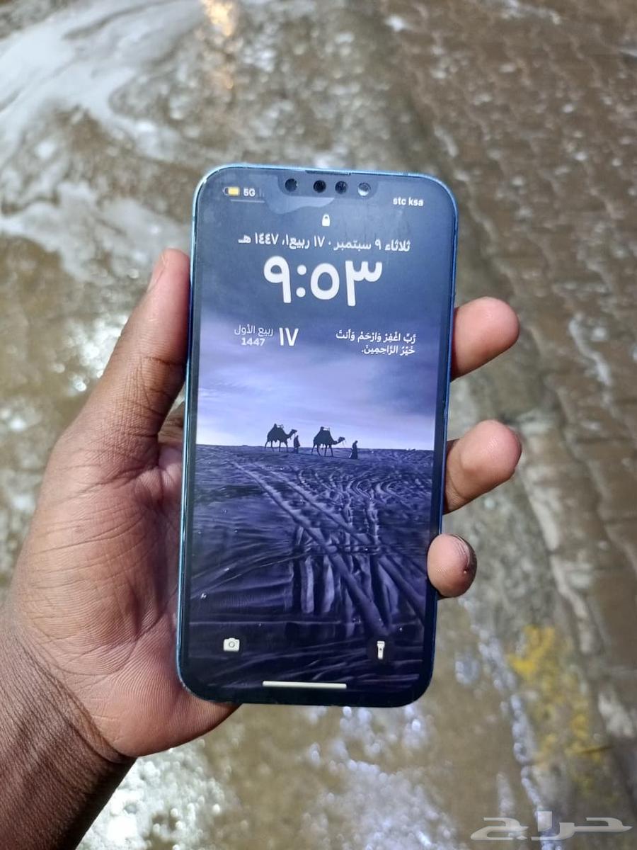 للبيع ايفون 13 عادي نسبة البطاريه 70 الجوال شرط مغير شاشه64487169025537112