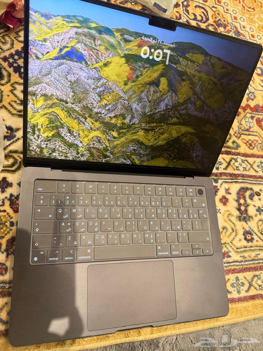 ماك بوك اير Mac book air m3 اللون فضي64493368138881112