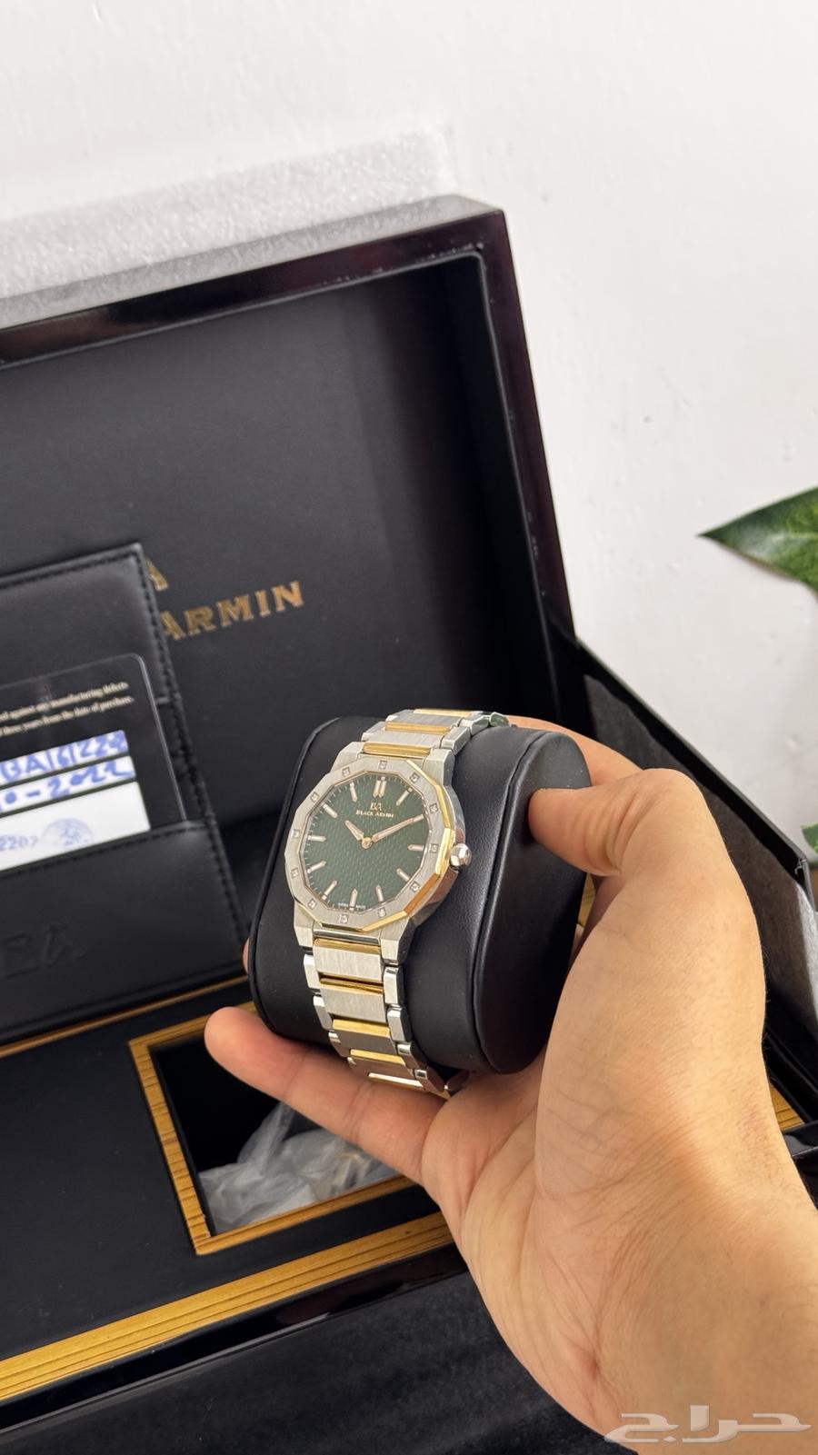 ساعه بلاك ارمن الماس رجاليه64502152436355111