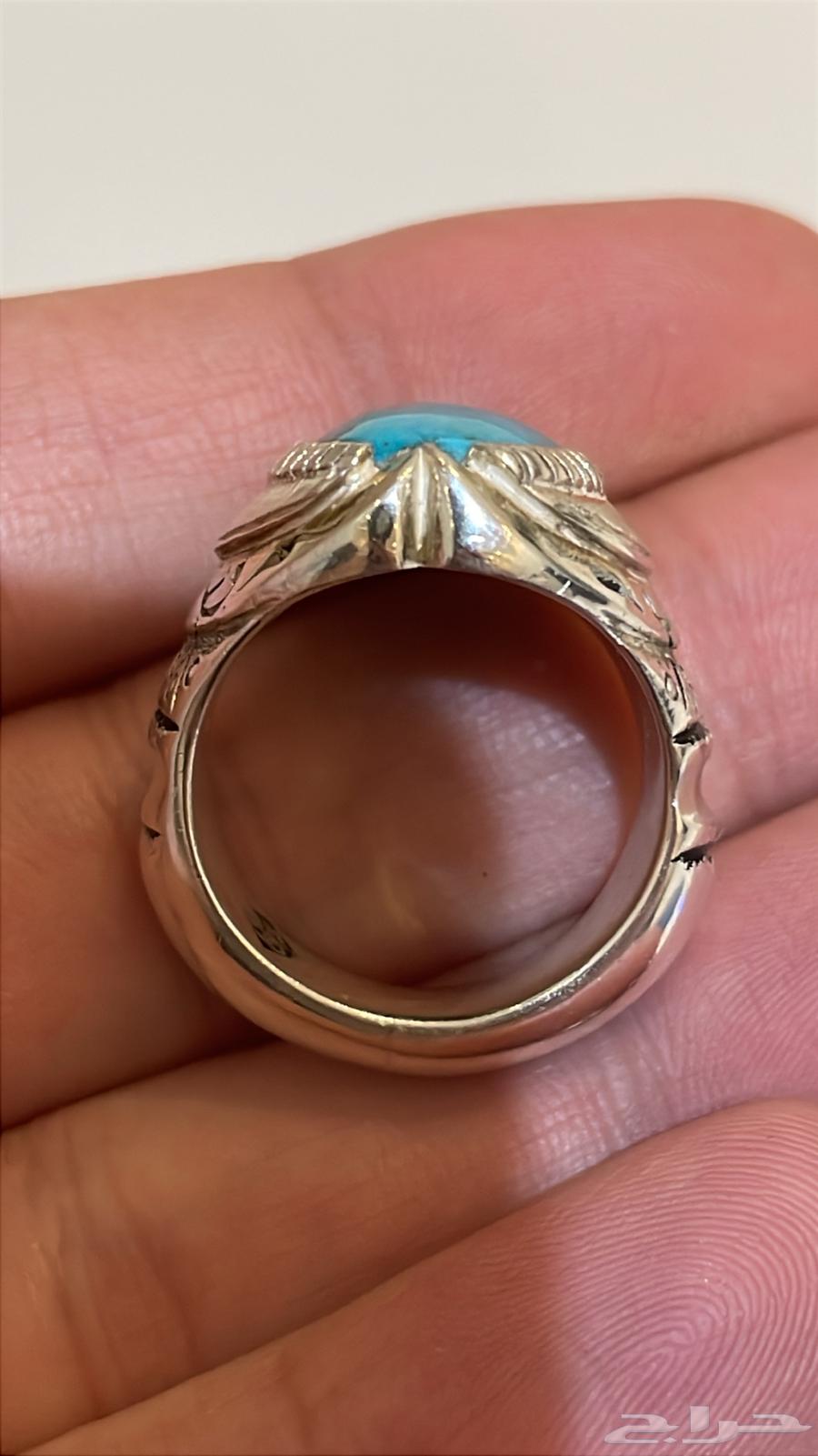خاتم فضة فيروز نيشابوري صافي64502350295170113
