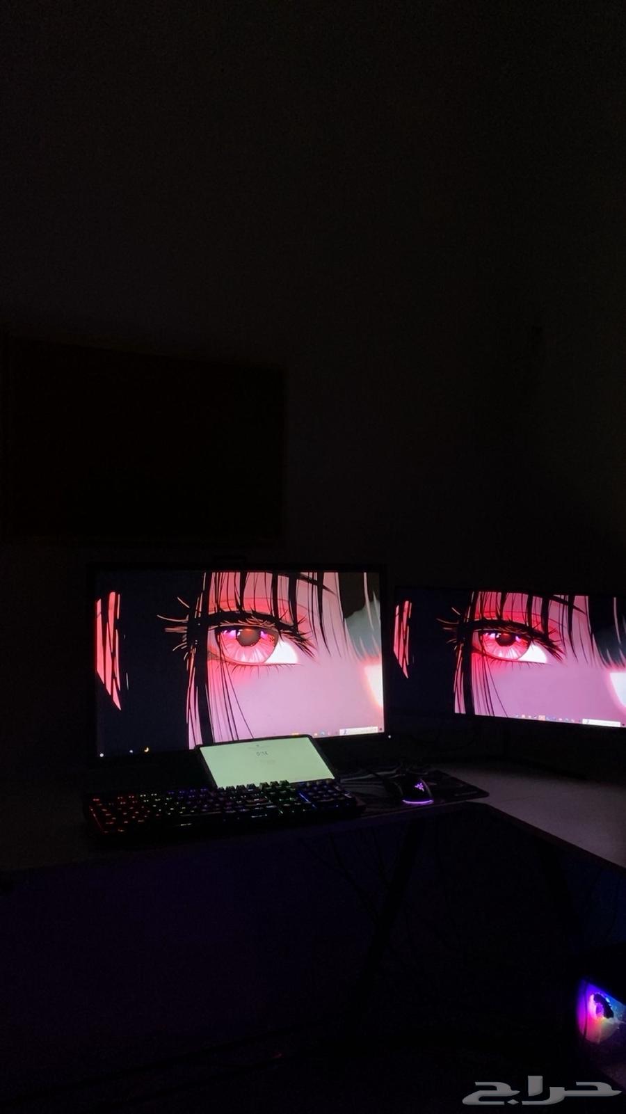 PC for sale with two screens, iPad, laser mouse and good quality keyboard64502570235777110