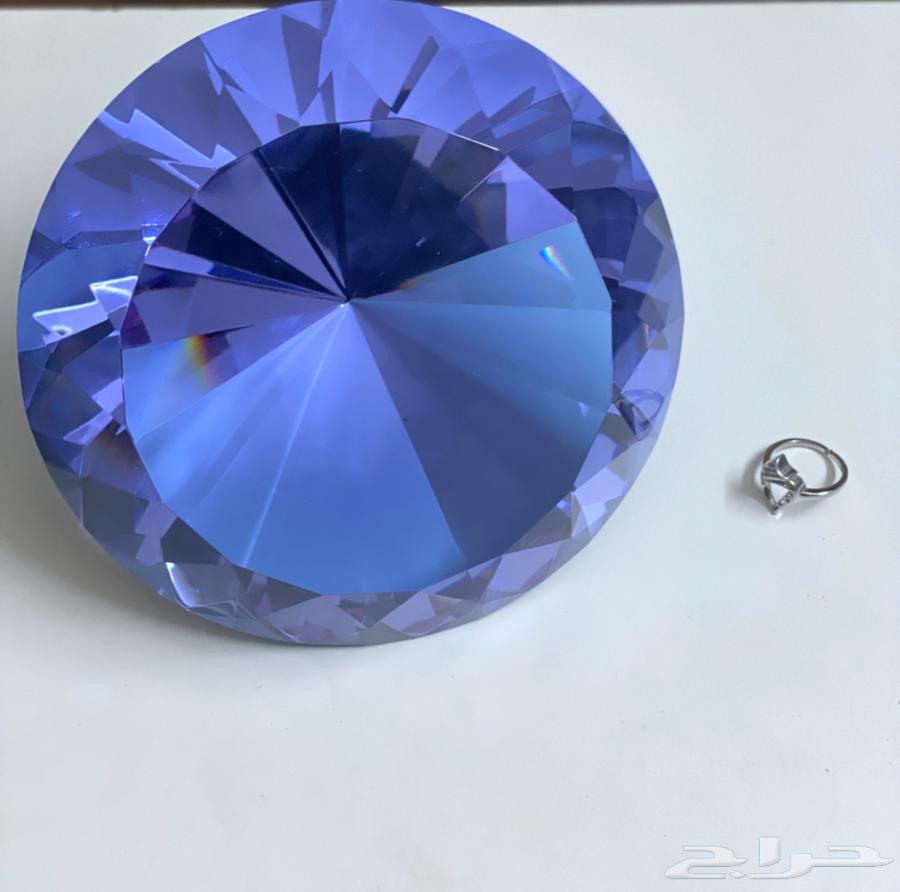 جوهرة انتيك كريستال على شكل ماسه ديكور بحجم كبير64502282164354114