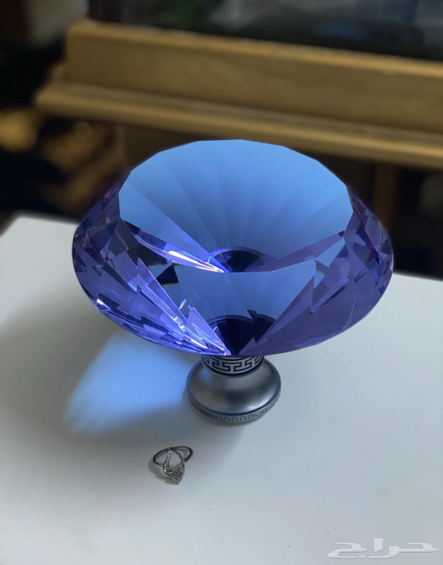 جوهرة انتيك كريستال على شكل ماسه ديكور بحجم كبير64502282164354112