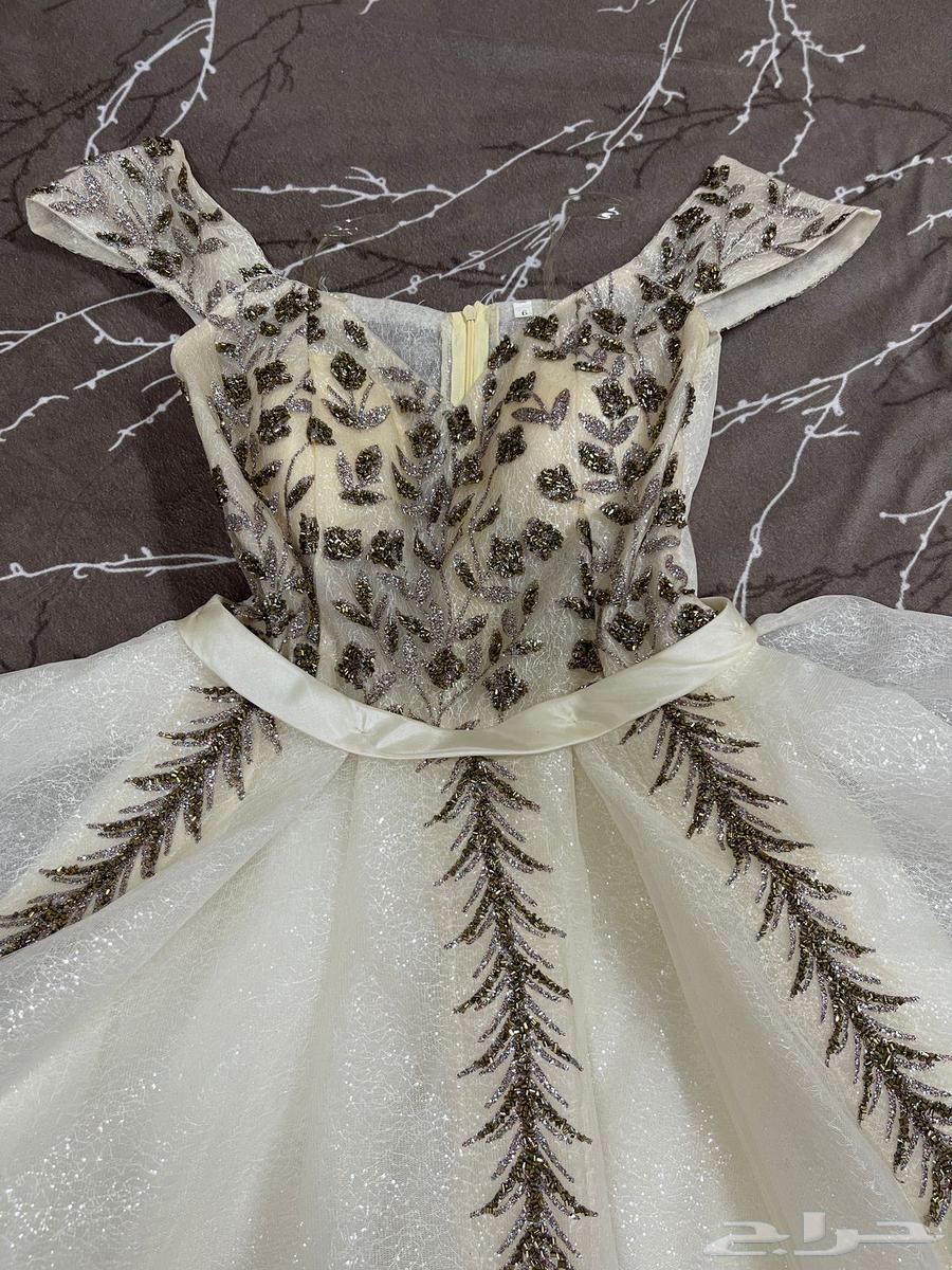 فستان بيج رقم 6 ملبوس مرة وحدة لسا جديد لايوجد فيي عيوب64496159831299111