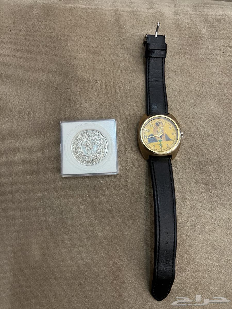 ساعة اثرية   وجنيه فضة64495104570498110