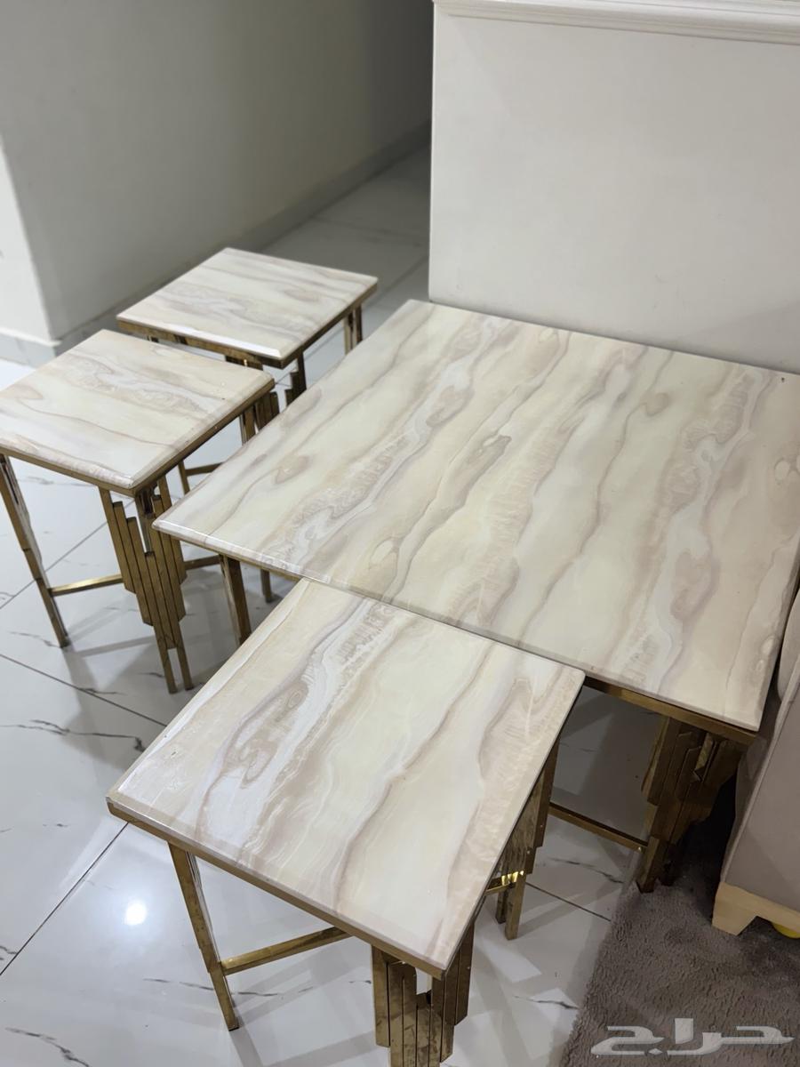 طاولات رخام واستيل للبيع64499689444355111