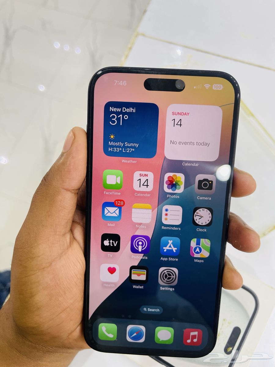 آيفون 15 بلوس 128 مستخدم 8 أشهر مع كابل64496392063874114