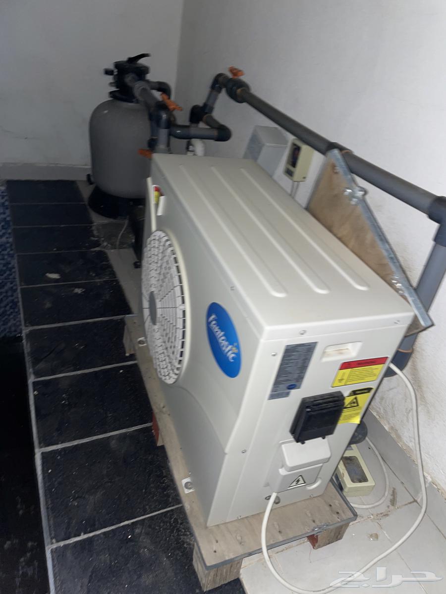 Swimming pool heater (3m wide, 6m long, 1m deep) and its dedicated filter64495789516674111