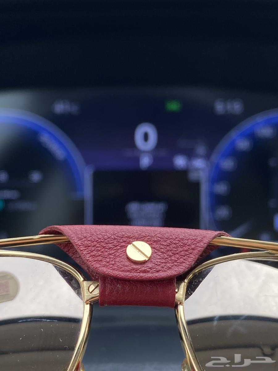 نظارة Cartier Santos-Dumont أصلية  -إصدار نادر-إطار ذهبي64500298311425113