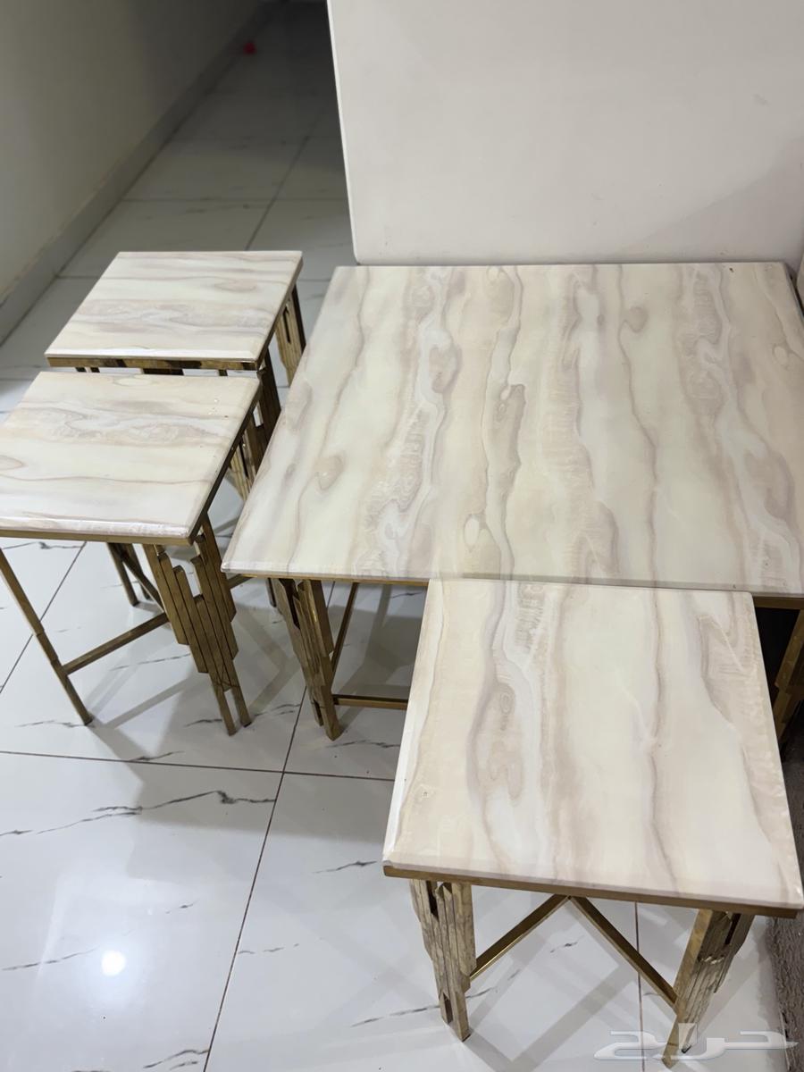 طاولات رخام واستيل للبيع64499689444355113