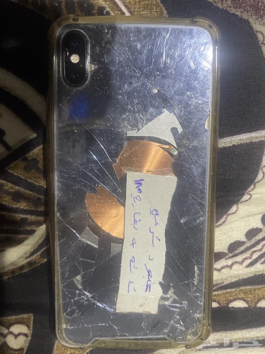 جوال ايفون اكس مكسور شاشة خلفية ويبي تغير بطاريه فقط64498715336321110
