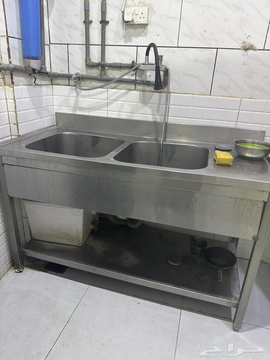 مغسلة استيل حوضين مستخدم للبيع السعر 500 حد لا يوجد تفاوض64502282202369112