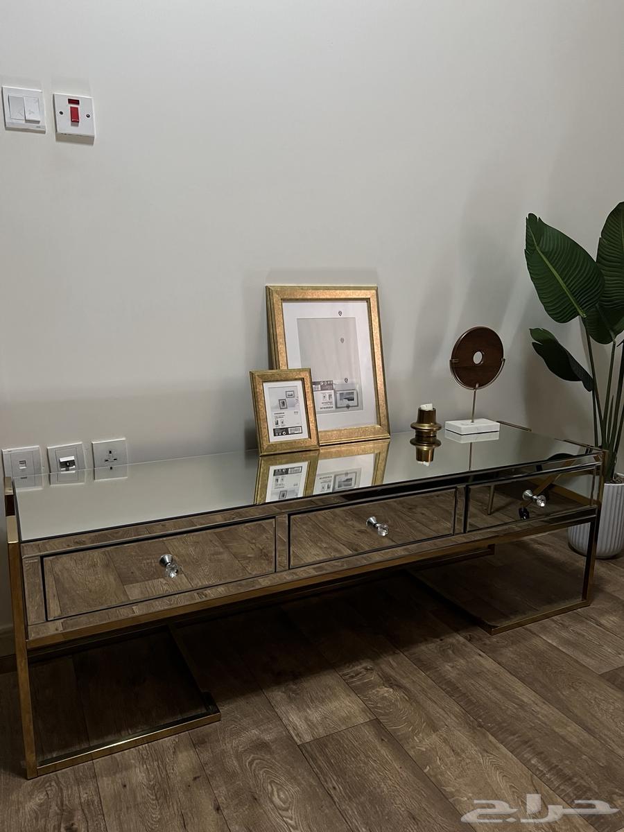 طاولة تلفزيون وطاولة قهوة مع 4 خدمة64500326097667110