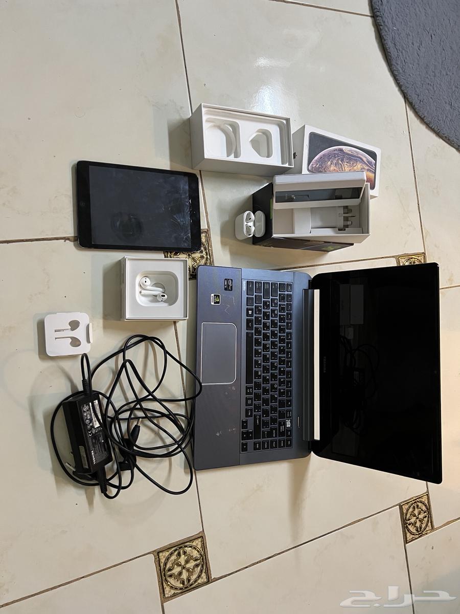 مجموعه اجهزه لاب توب . سماعه ايربودز .ايباد . رواتر شركة زين64500993508866110
