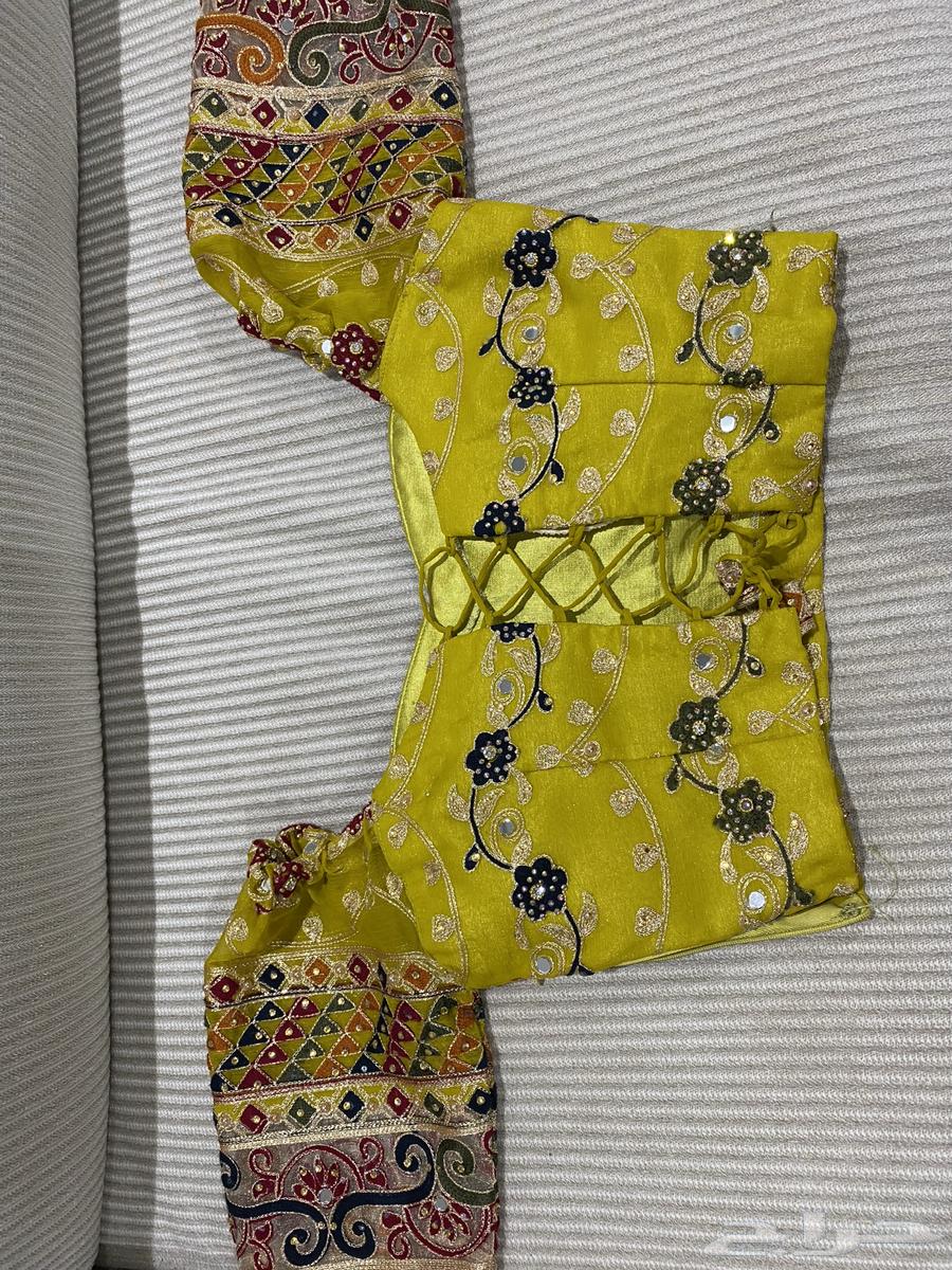 فستان هندي وزن 56 طول 154 مقاس سمول و مديم64502199435394113