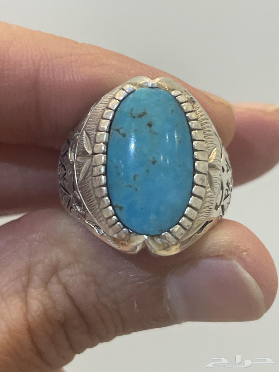 خاتم فضة فيروز نيشابوري صافي64502350295170110