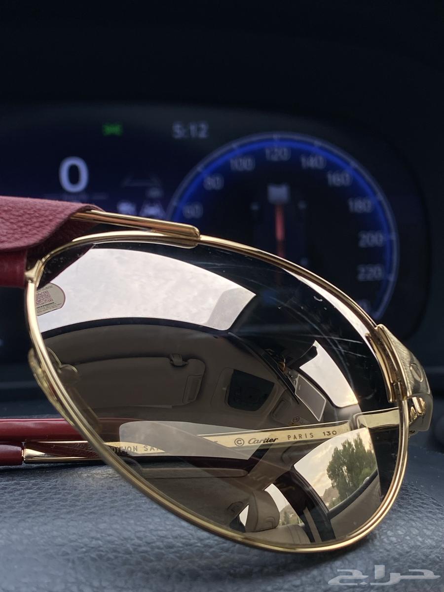 نظارة Cartier Santos-Dumont أصلية  -إصدار نادر-إطار ذهبي64500298311425111