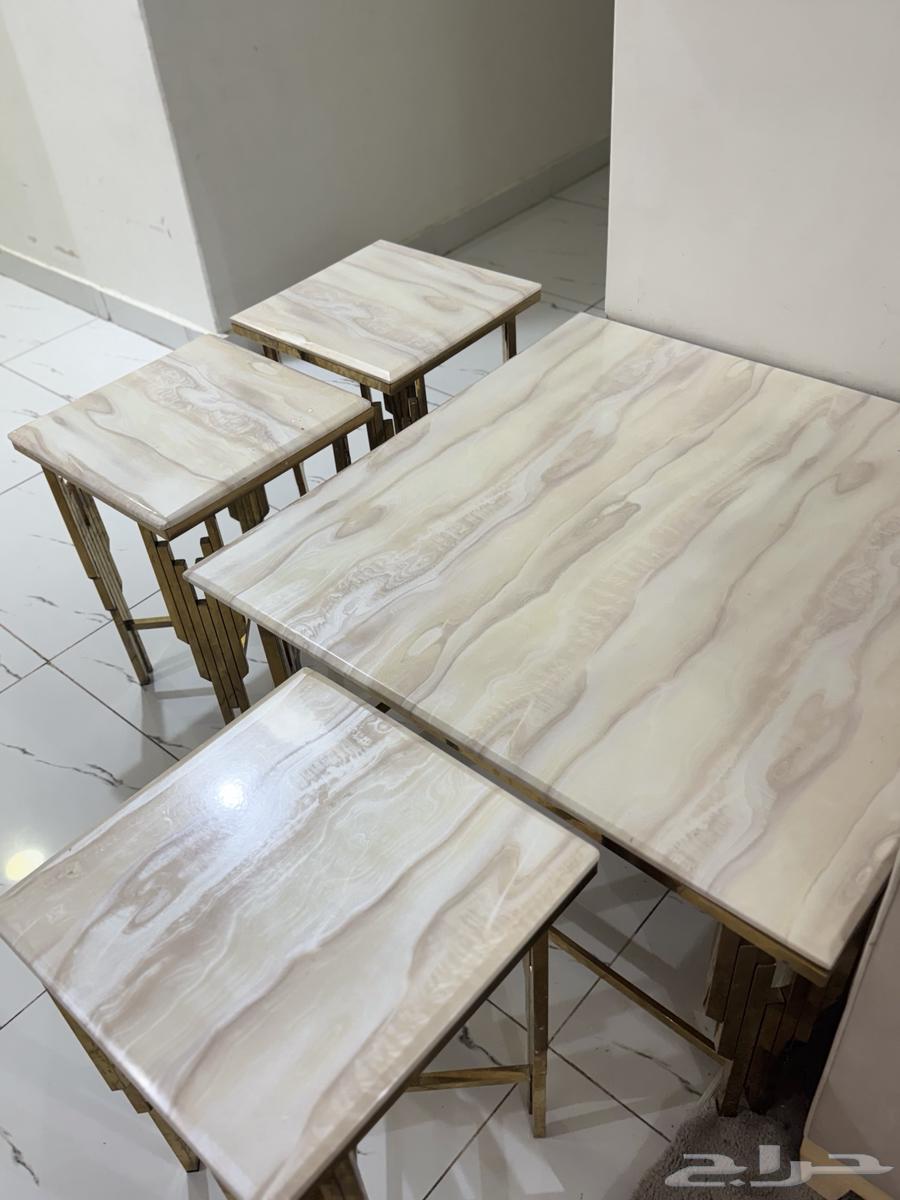 طاولات رخام واستيل للبيع64499689444355110