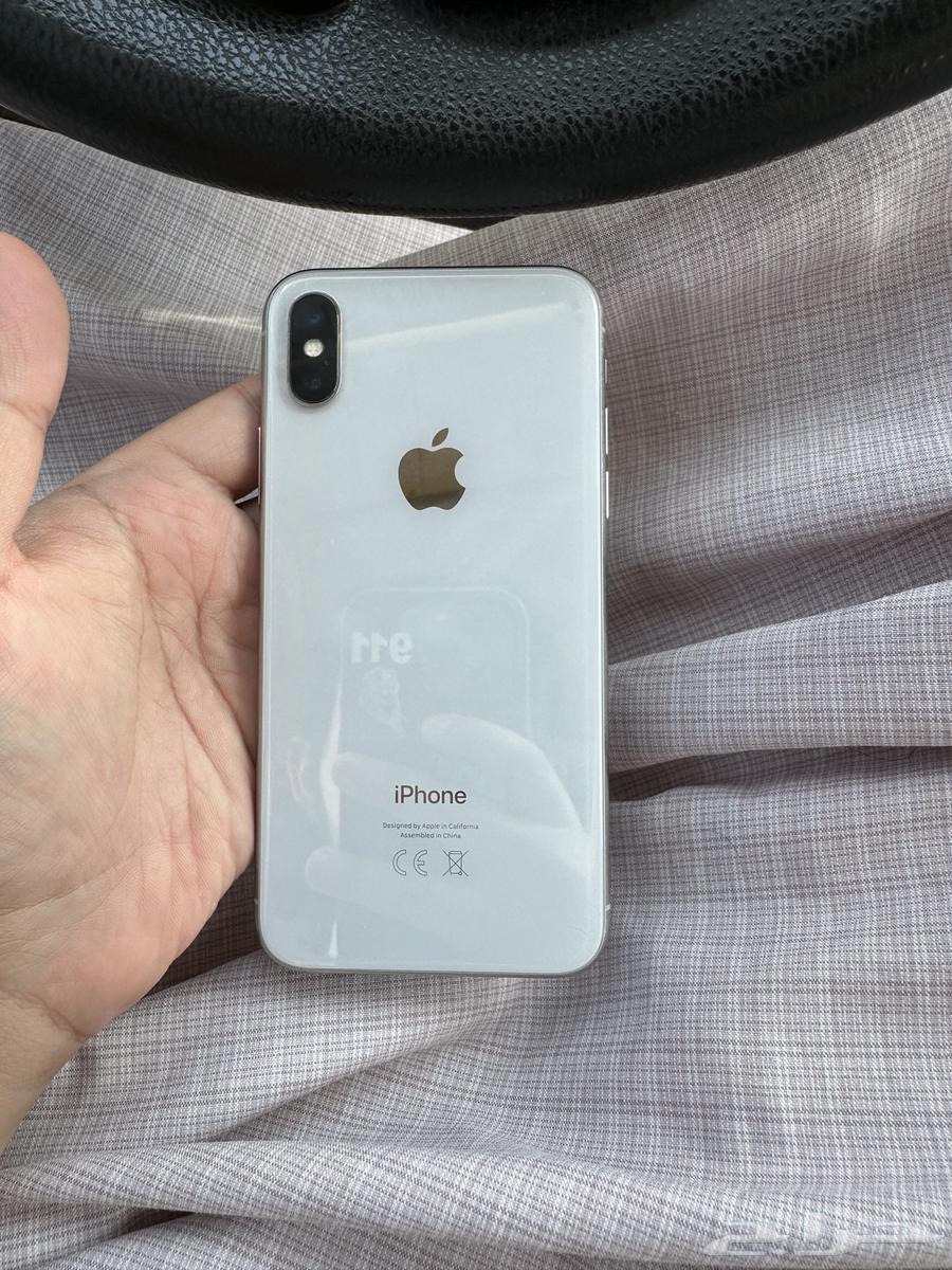 للبيع ايفون اكس العادي 256 قيقا لون فضي64501921619459110