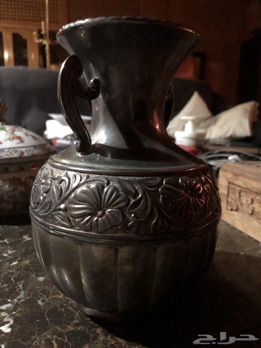 إناء فضي كلاسيكي من النحاس الاحمر مزخرف انتيك64459320158722110