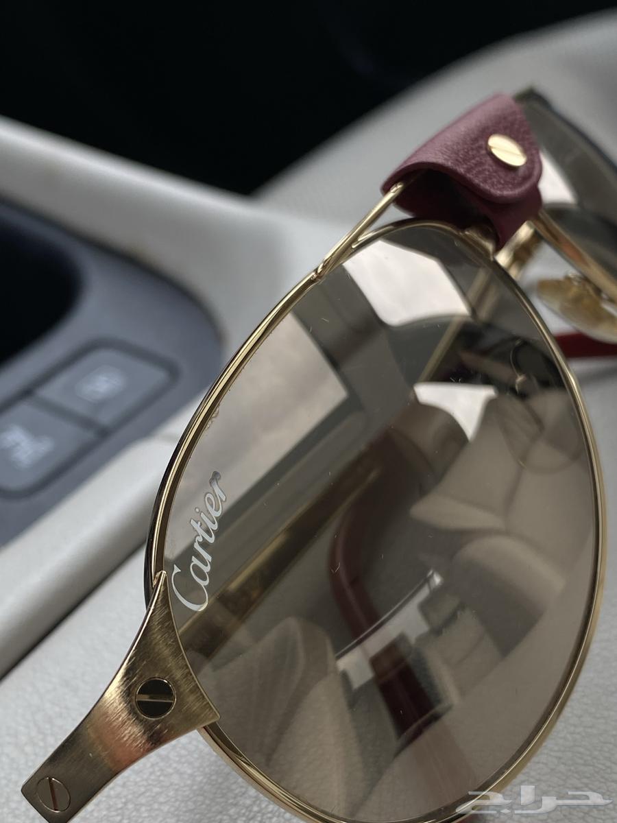 نظارة Cartier Santos-Dumont أصلية  -إصدار نادر-إطار ذهبي64500298311425114