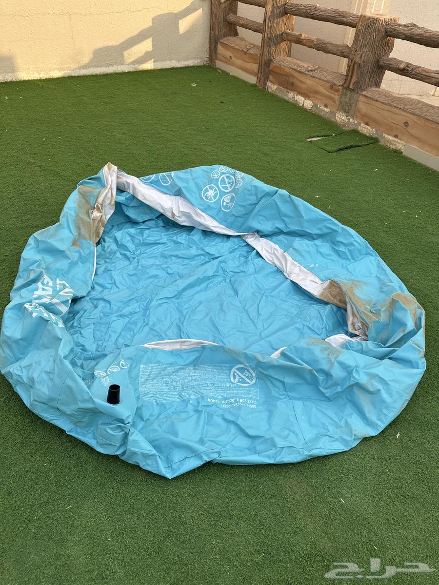 Medium-sized portable swimming pool, almost new, used only twice64496146200578110