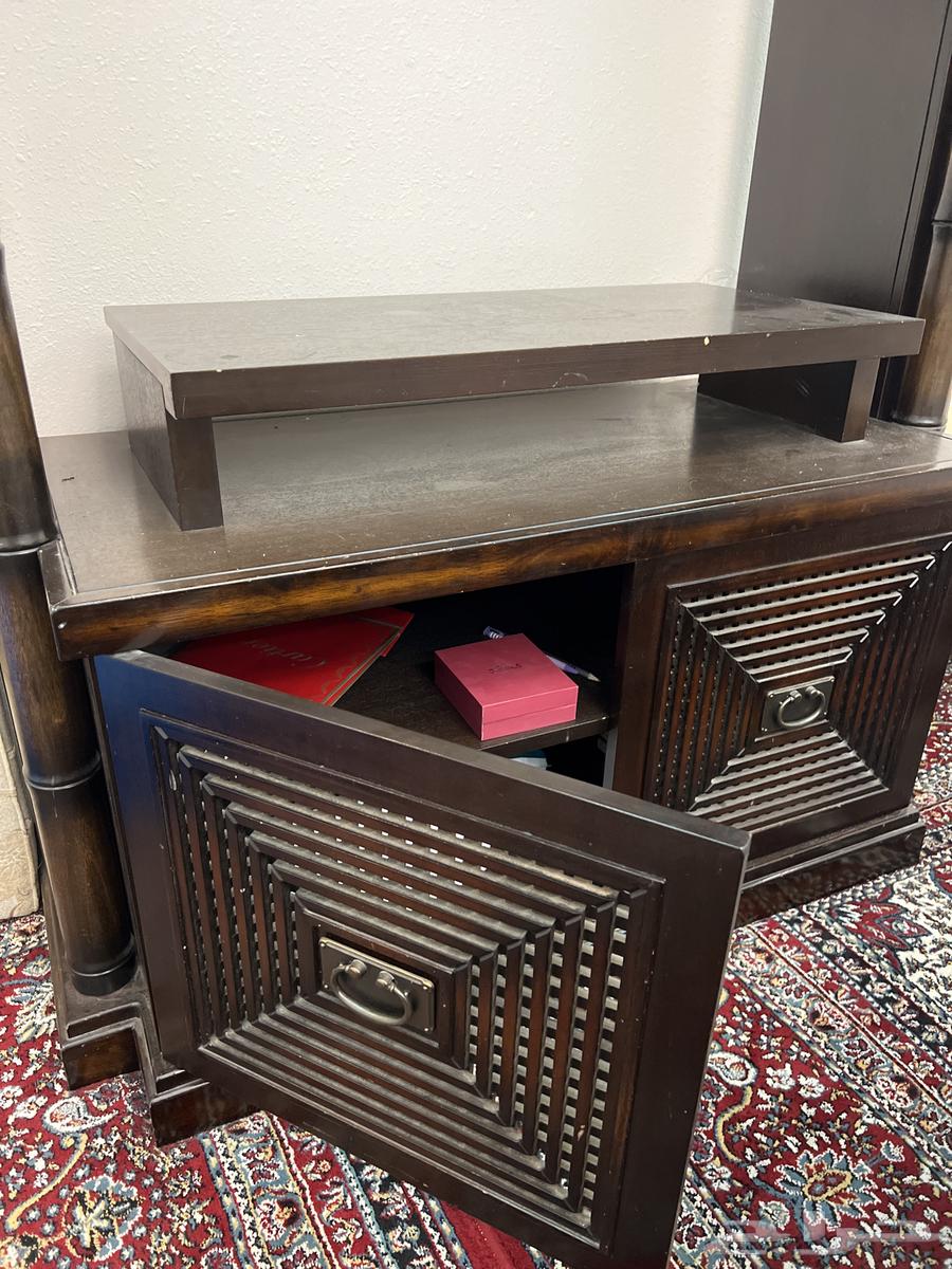 مكتبة تلفزيون   جودتها ممتازه جدا خشب اصلي64501700918401112