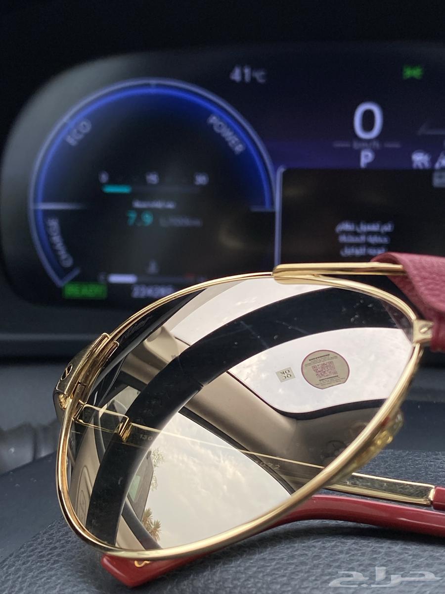 نظارة Cartier Santos-Dumont أصلية  -إصدار نادر-إطار ذهبي64500298311425112