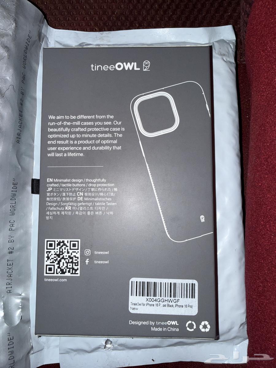 جراب أيفون 16 برو ماركة ( TineeOwl ) الأصلي جديد لم يستخدم64495324515970113